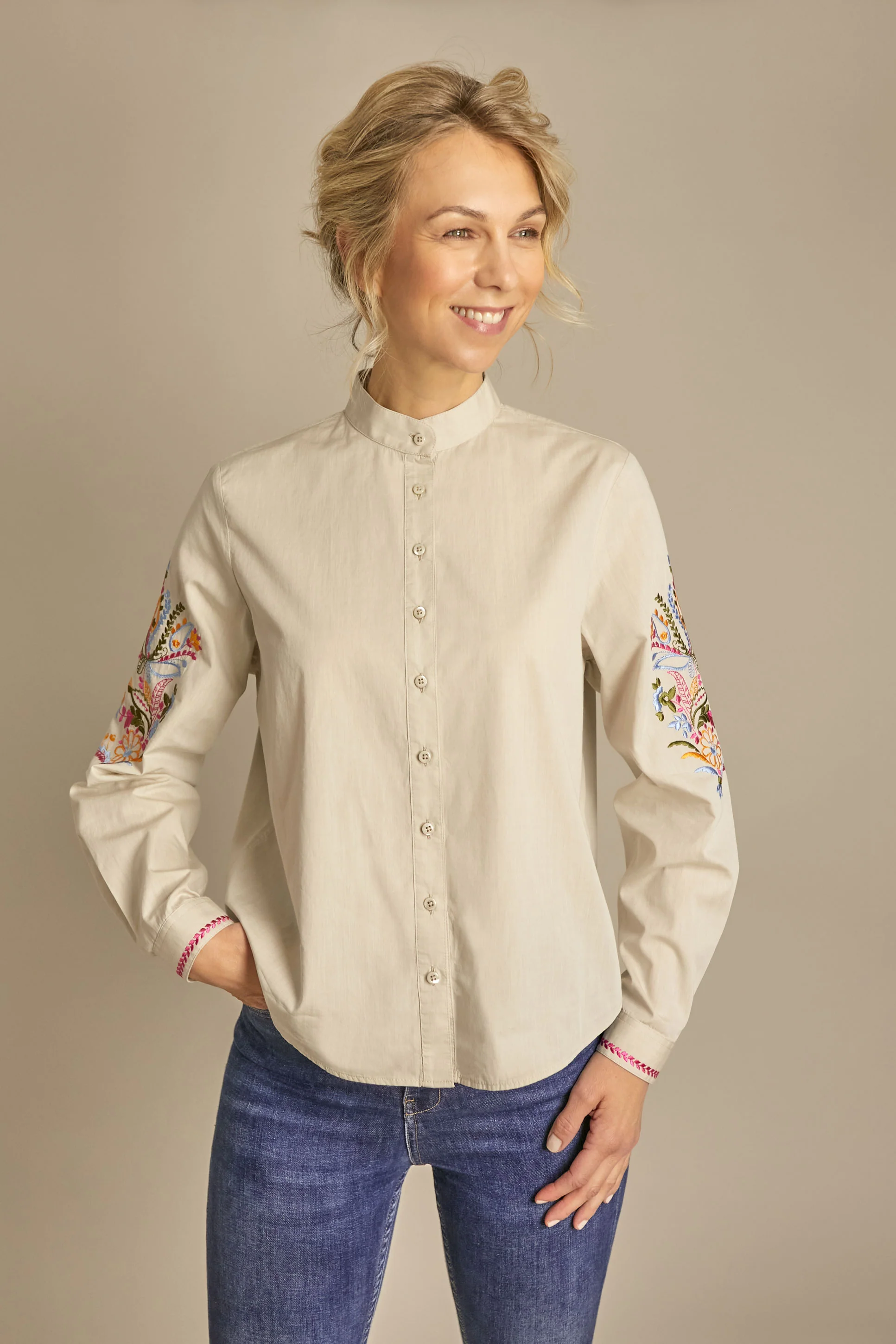 WALLMANN Bluse mit Stehkragen WALLMANN Bluse mit Stehkragen