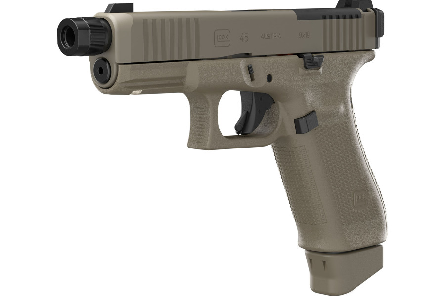 GLOCK 45 Set PR Hunting Edition MOS/FS/M13,5x1 LH Grün 9mm Luger