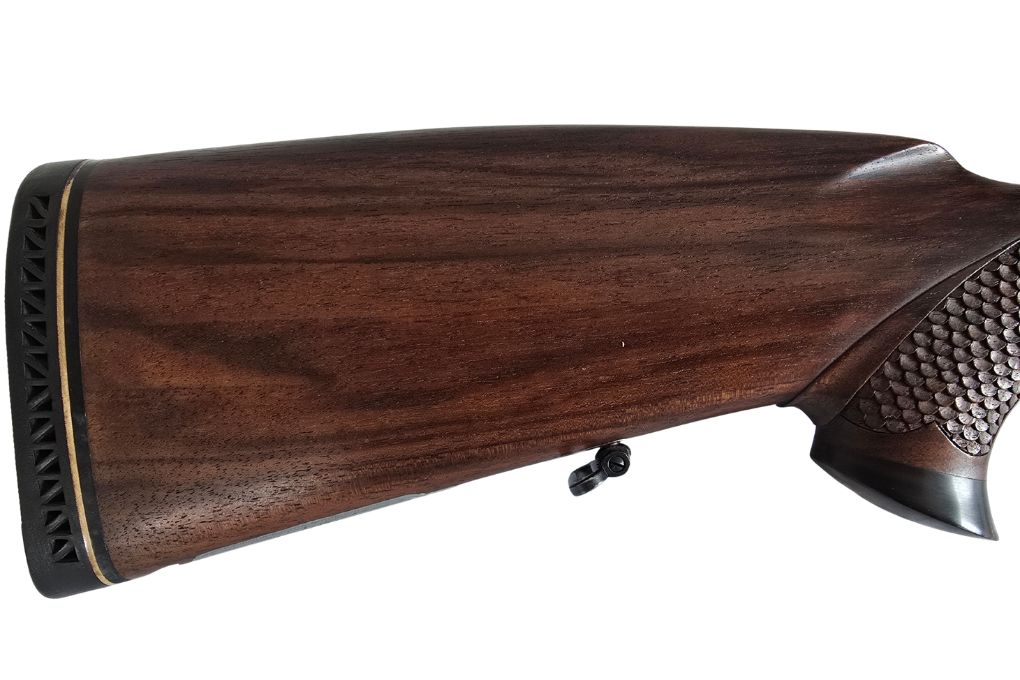 gebr. SODIA Bergstutzen mit lg. Seitenplatten und Schaftmagazin und montiertem SWAROVSKI Habicht 6x42S Abs. 7A, Zustand: Gut Kal. 5,6x50RMag.