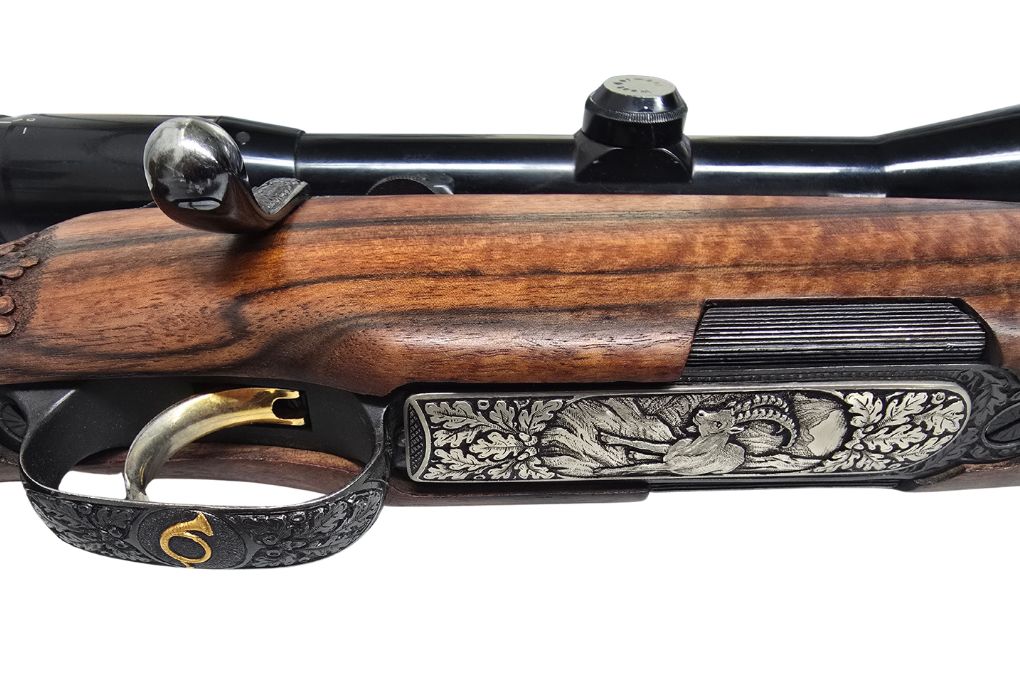 gebr. STEYR Mannlicher Luxus ELEGANCE mit SEM montiertem ZEISS Diavari ZM 2,5-10x56ZM Abs. 4, Zustand: Sehr gut