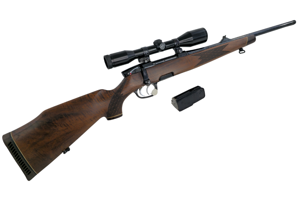 gebr. STEYR Mannlicher Mod. M mit M14x1, mit montiertem ZEISS 6x42S Abs. 4, Zustand: Gut