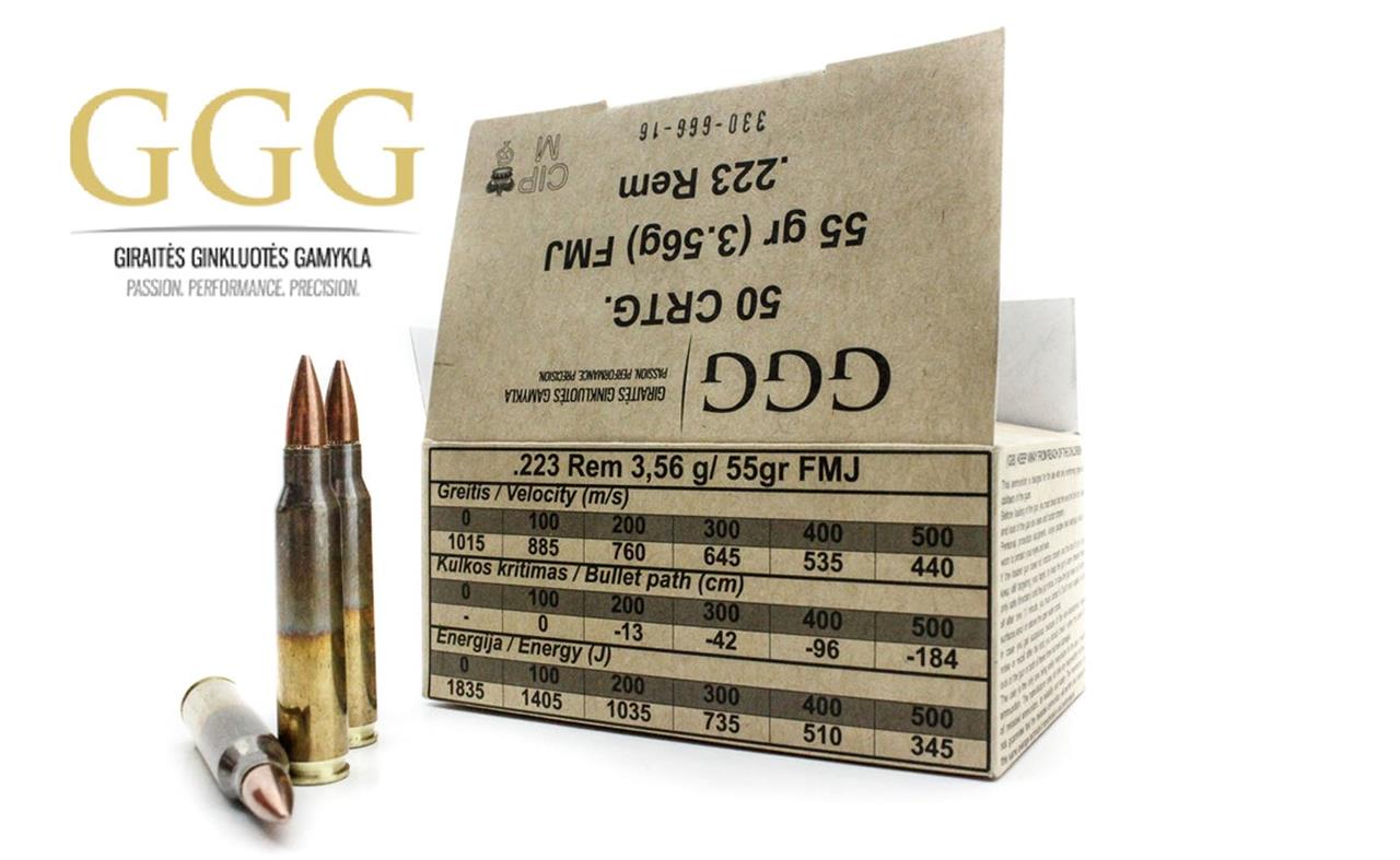 GGG .223 Rem. FMJ 3,56g/55gr 