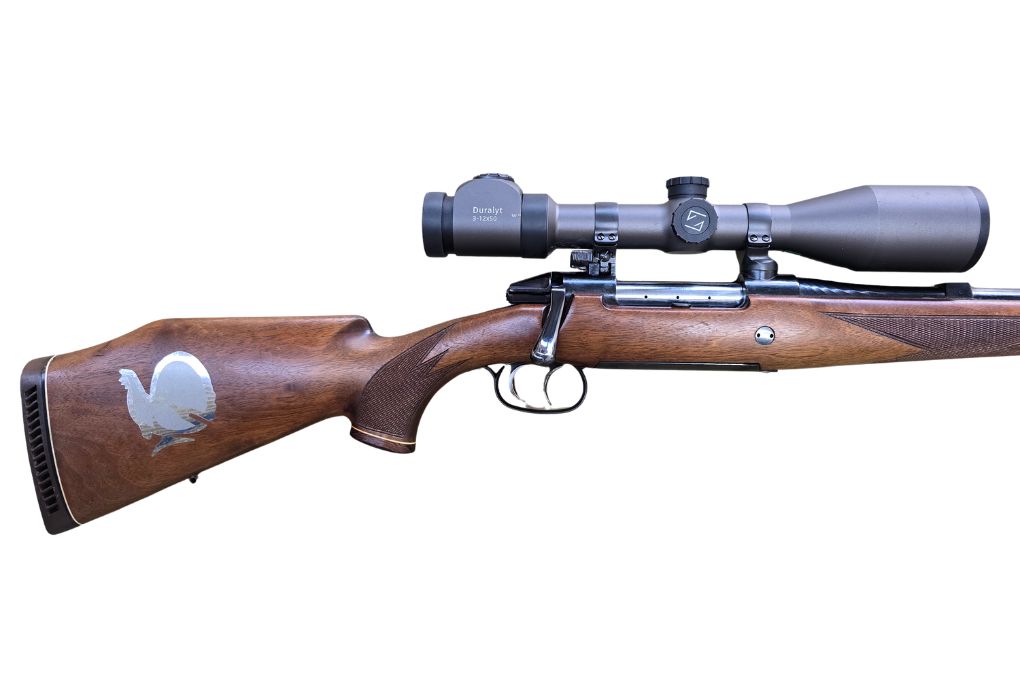 gebr. Mannlicher Schönauer M72 Ganzschaft, mit SM montiertes ZEISS Duralyt 3-12x50L Abs. 4A und mit SM montiertes NIKKO Stirling Diamond 1-4x24L Abs. 4LP, Zustand: Gut