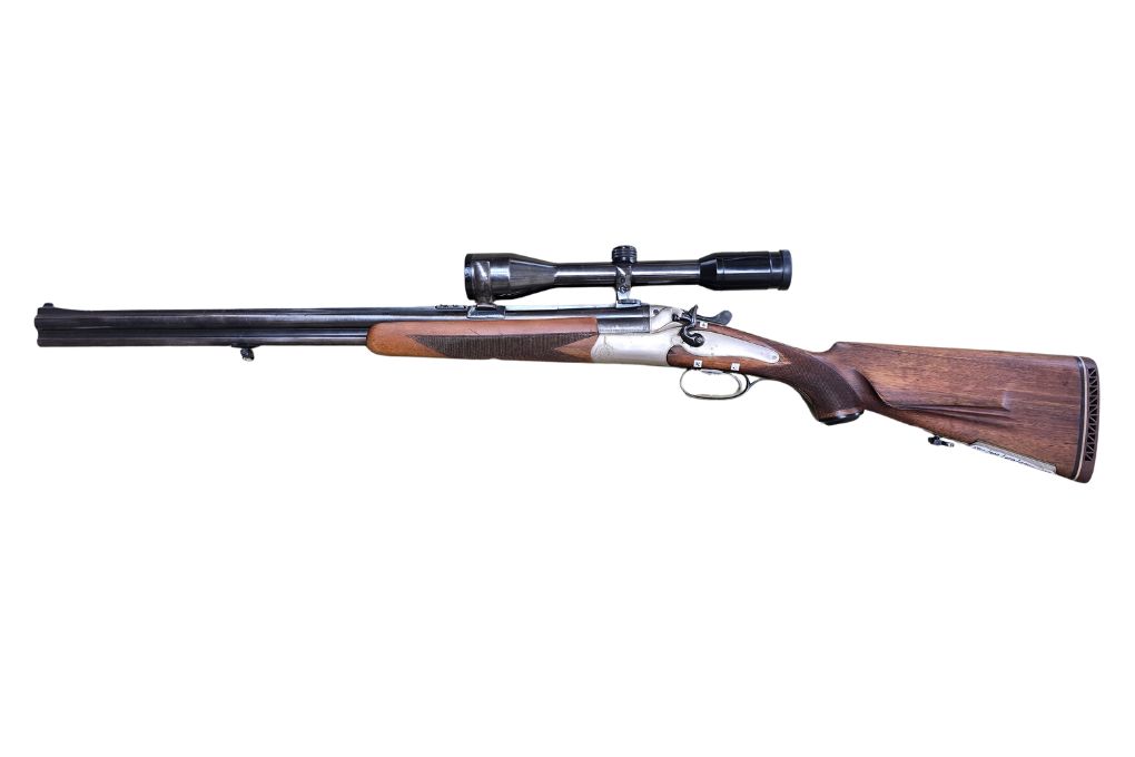 gebr. Ferlacher Hahnbockbüchsflinte mit SEM montiertes KAHLES Helia 6x42S Abs. 4A, Zustand Gut - Kal. 16/65