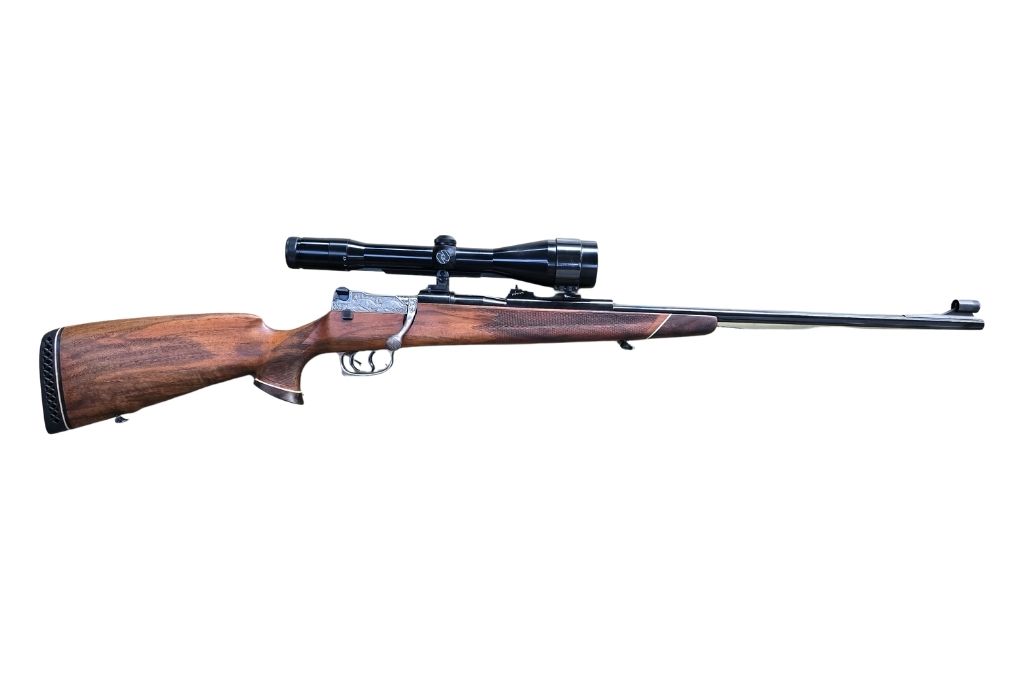 gebr. MAUSER Mod. 66SD mit graviertem System, dt. Stecher, mit SEM montiertes ZEISS Diavari-Z 2,5-10x52ZM Abs. 7A, Zustand: Sehr gut, Kal. 8x64S