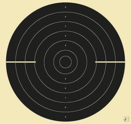 Scheiben f. Schnellfeuerpistole 25m, 52x55cm