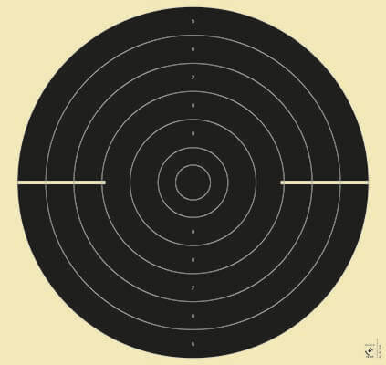 Scheiben f. Schnellfeuerpistole 25m, 52x55cm